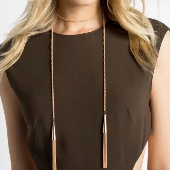 Kendra Scott Phara Tassel Necklace in Matte Navy - Picture 8 of 9